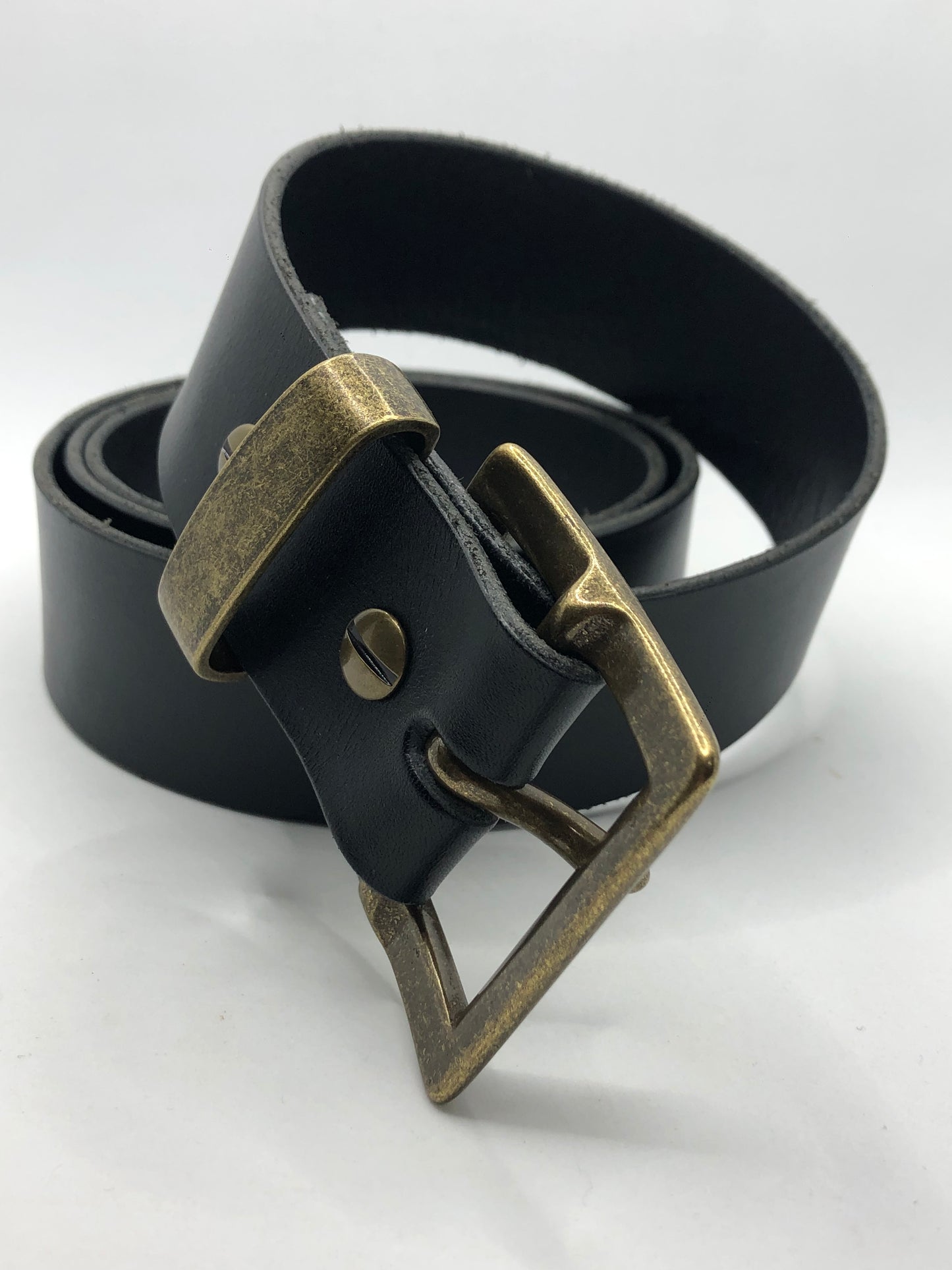 Hook - Black Leather Belt