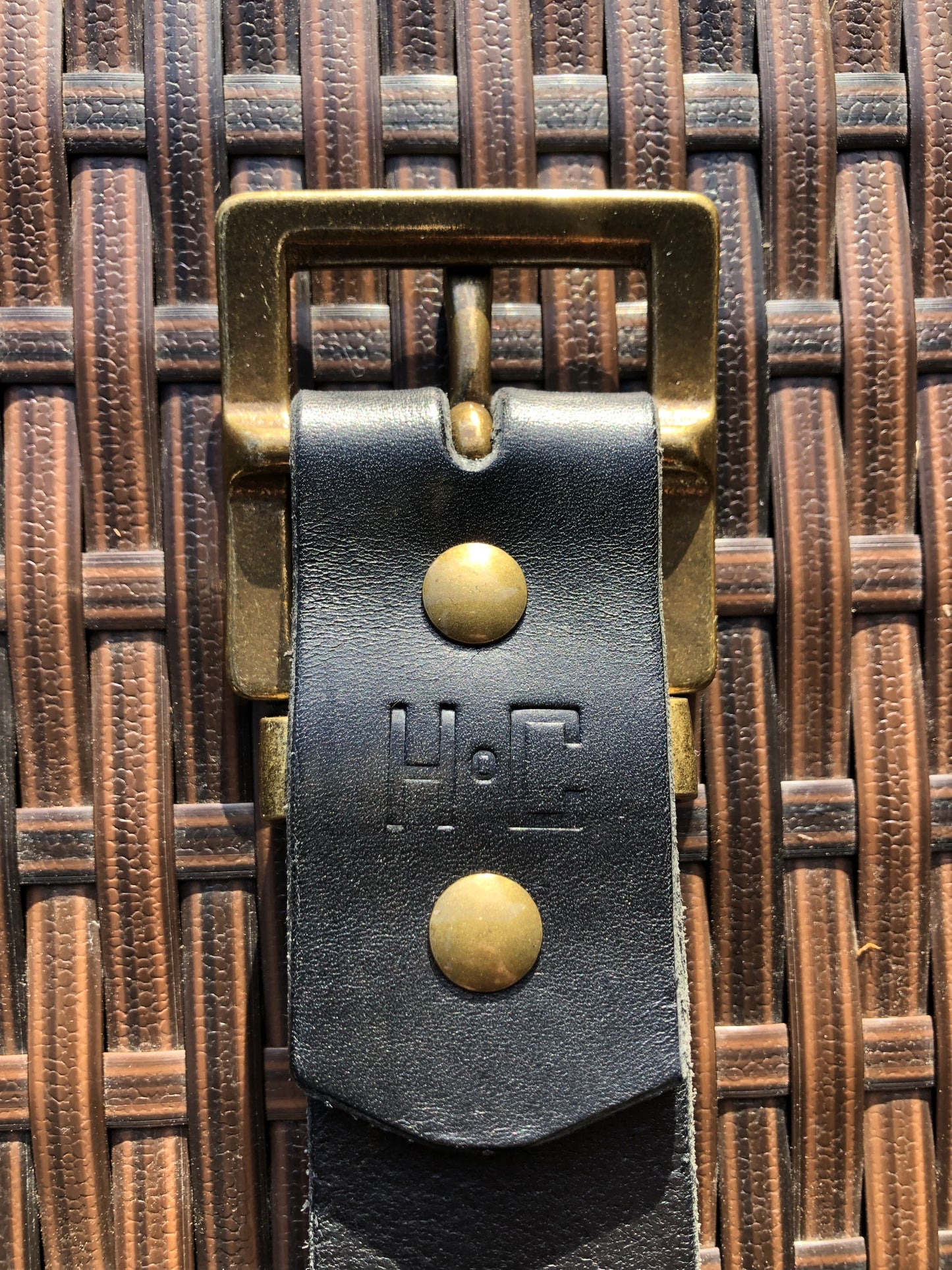 Hook - Black Leather Belt