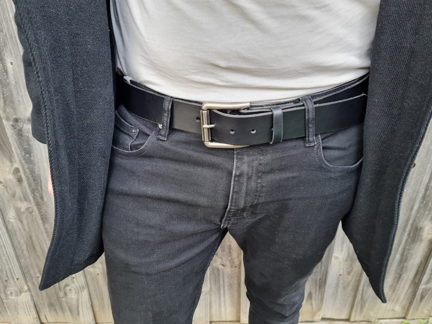 Berlin - Extra Thick Black Leather Belt