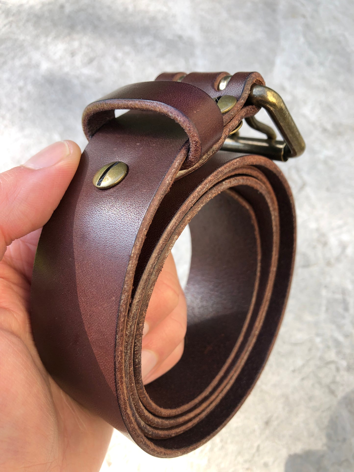 The Postman - Dark Brown Leather Belt