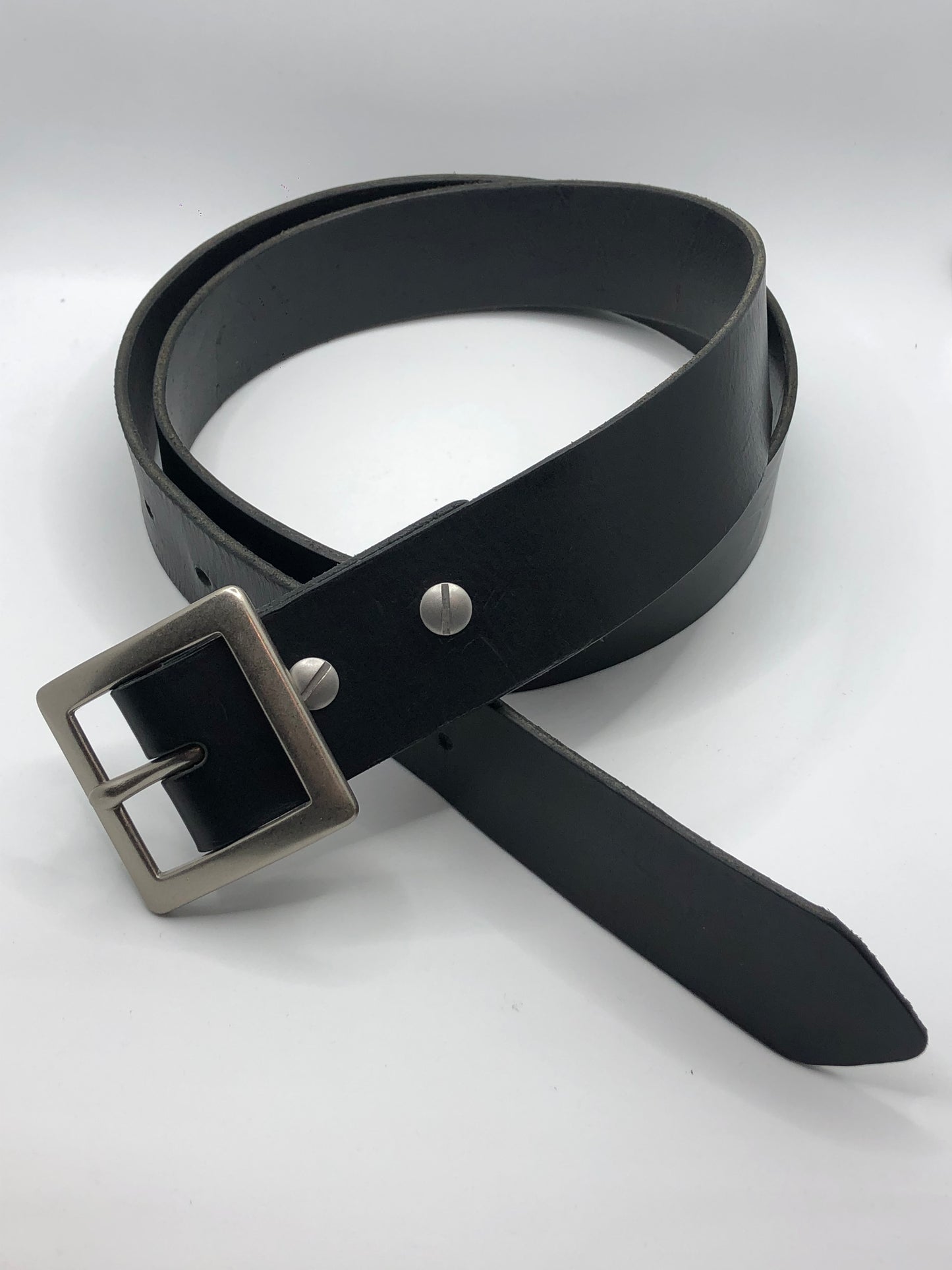 London - Black Leather Belt