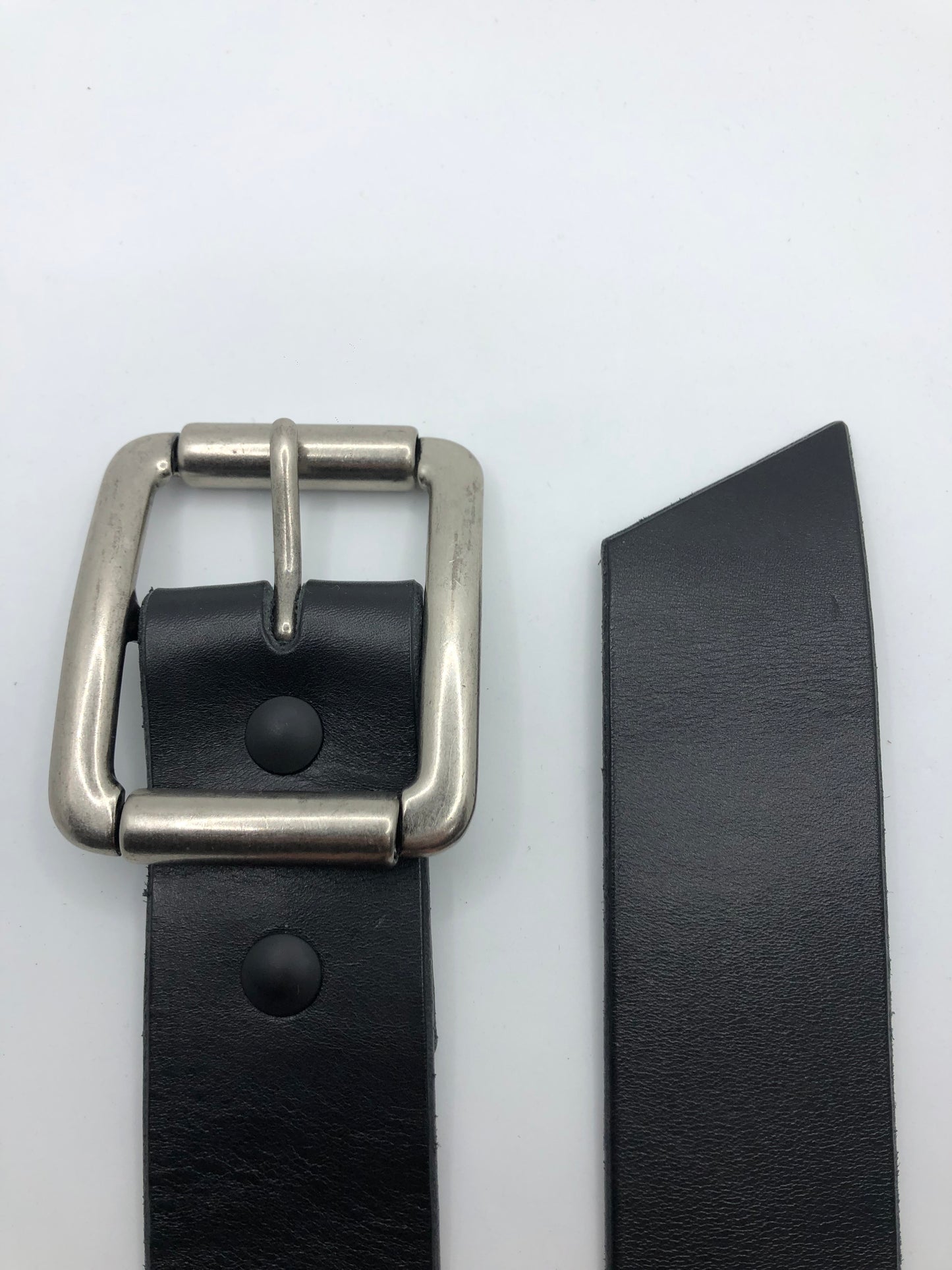 Berlin X Variant - Black Leather Belt with Heavy Duty Buckle