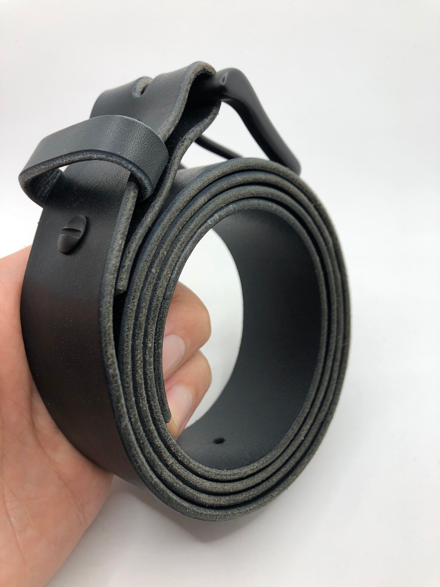 Orion - Dark Blue Leather Belt