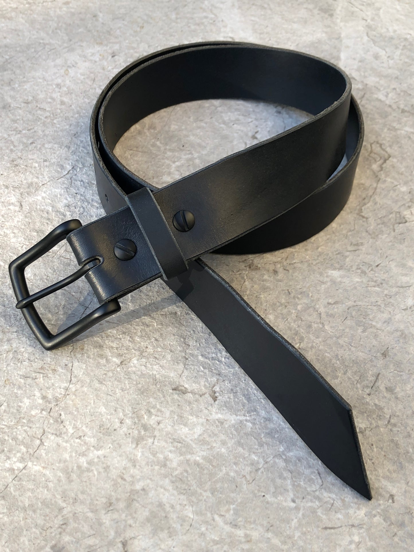 Orion - Dark Blue Leather Belt