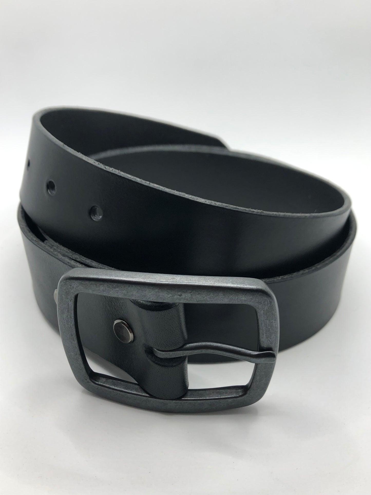 Milano - Black Leather Belt