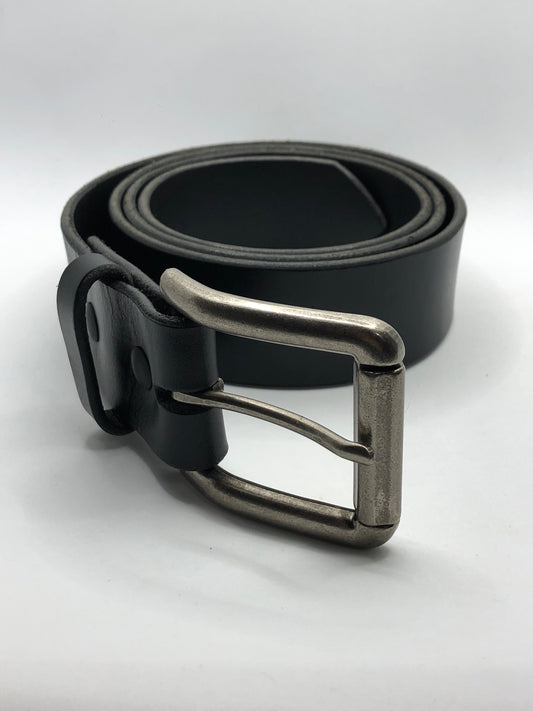 Berlin - Extra Thick Black Leather Belt