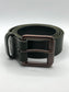 Pirate Belt - Olive Green Italian Leather