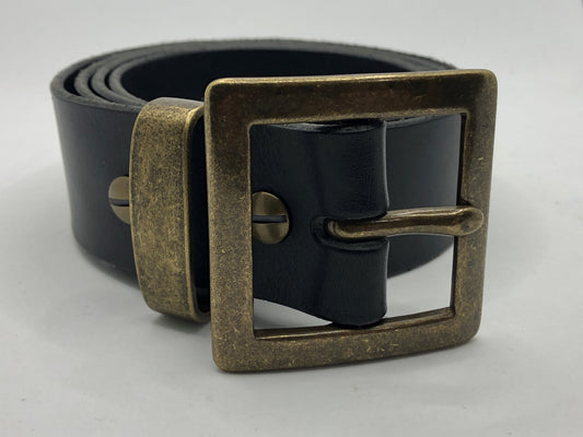 Hook - Black Leather Belt