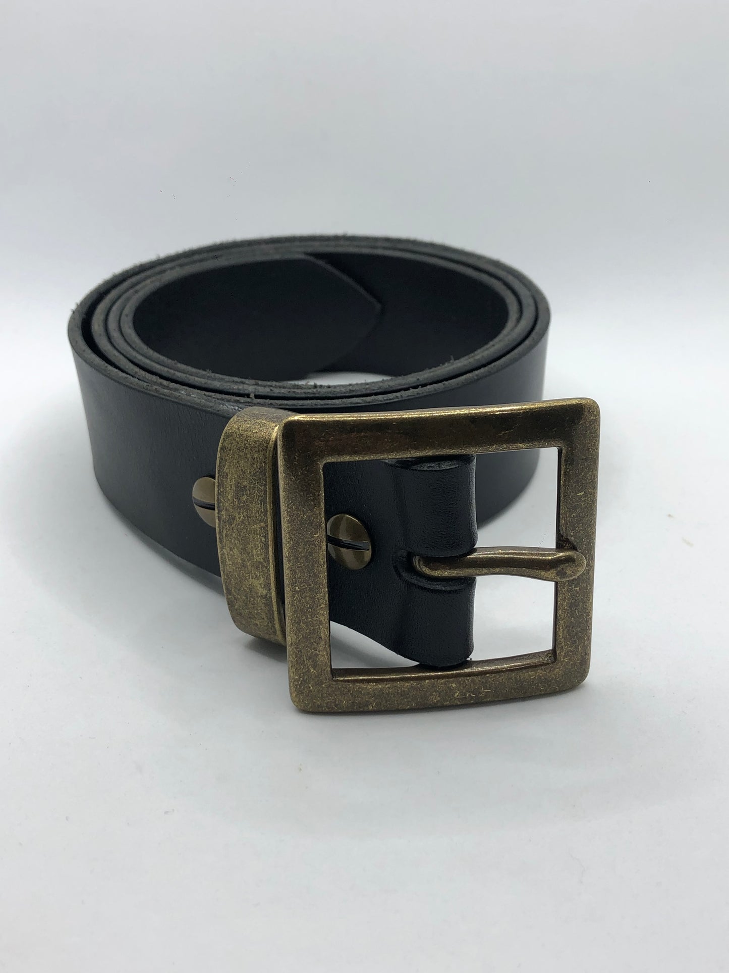 Hook - Black Leather Belt