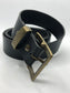 Hook - Black Leather Belt