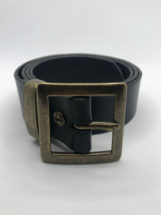 Hook - Black Leather Belt