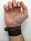 Brown Leather Wrap with Adjustable Buckle