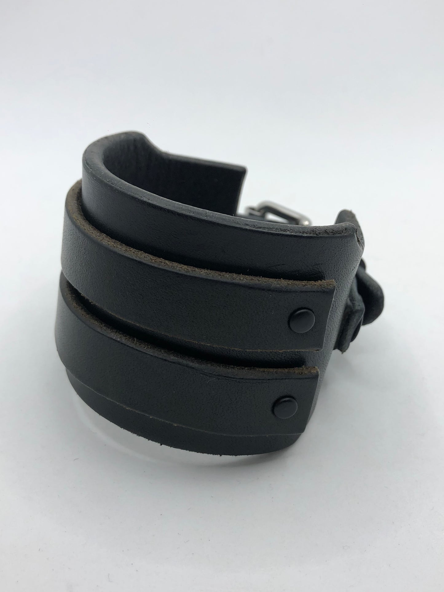 Cypher - Cyberpunk Style Leather Wristband / Bracelet