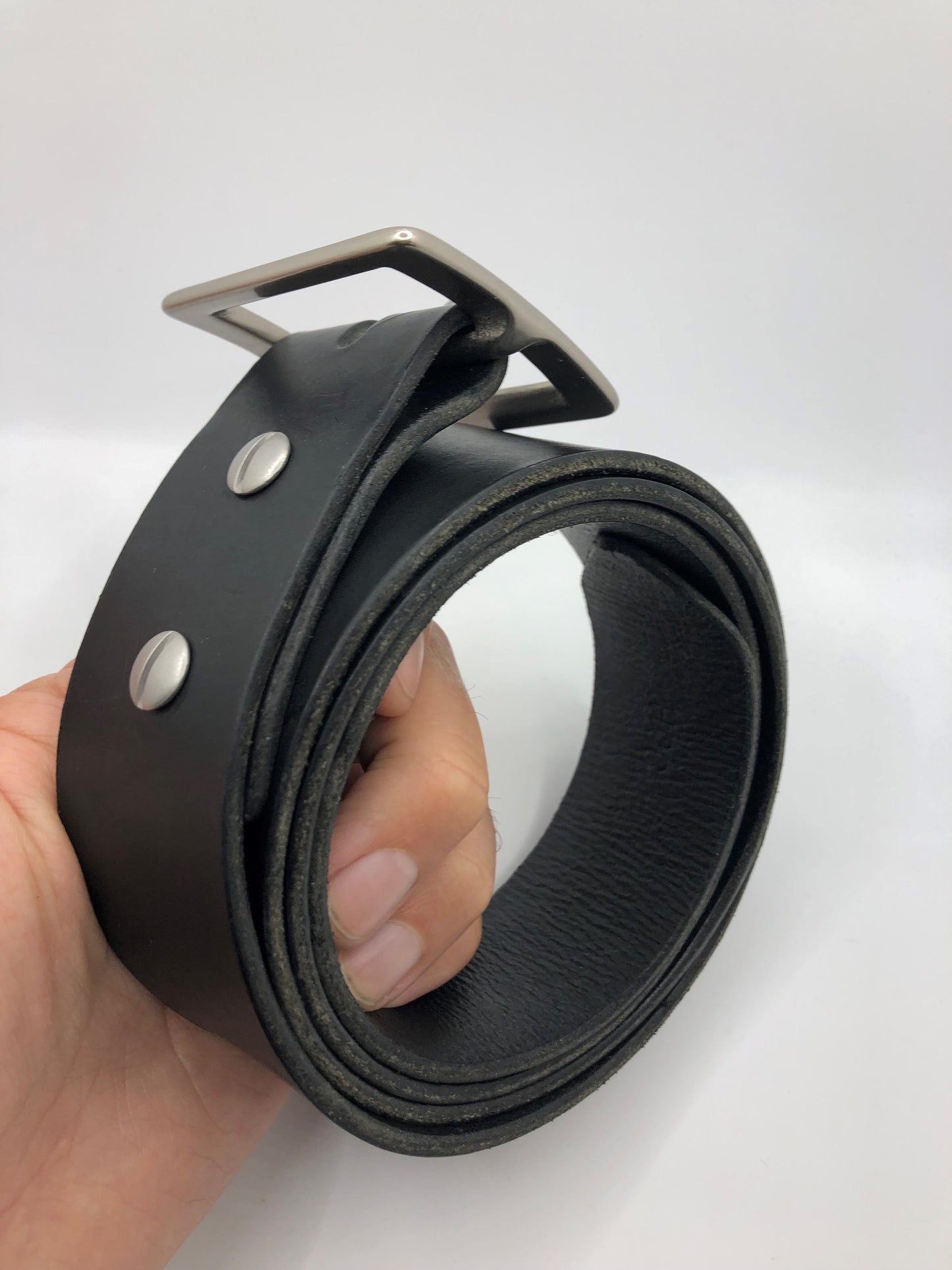 London - Black Leather Belt