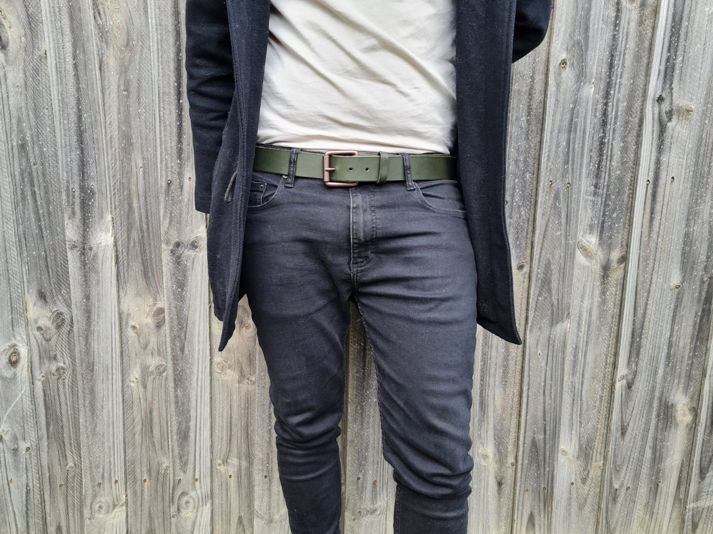 Pirate Belt - Olive Green Italian Leather