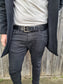 Berlin - Extra Thick Black Leather Belt