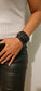Crystal Wrap Wristband / Bracelet- Black Leather
