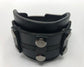 Gladiator - Black Leather Wristband / Bracelet