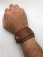 The Carpenter - Recycled / Deadstock Leather Wristband / Bracelet