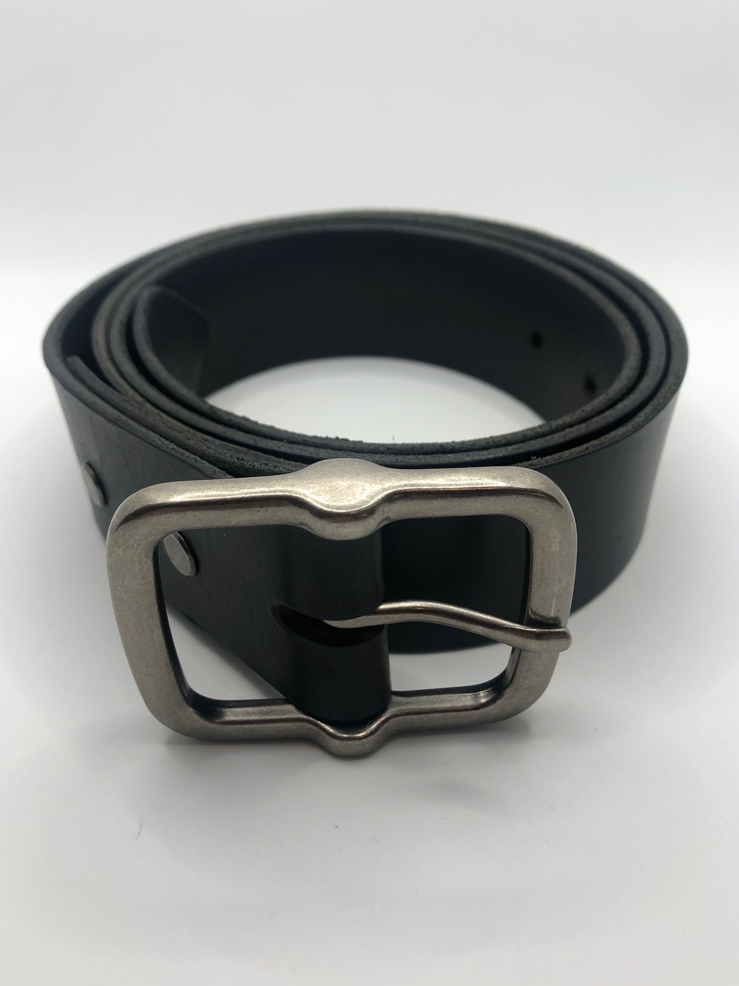 Utah - Premium Black Leather Belt