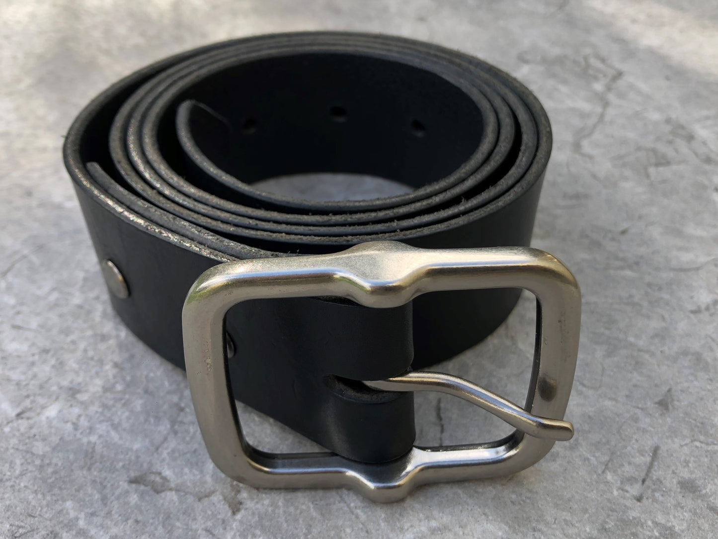 Utah - Black Leather Belt