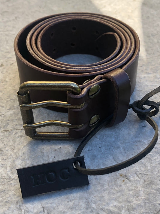The Postman - Dark Brown Leather Belt