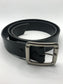 Berlin X Variant - Black Leather Belt with Heavy Duty Buckle