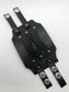 Conan Cuff - Black Leather Wide Wristband