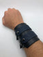 Rexor - Navy Blue Leather Wristband