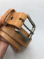 Natural / Raw Leather Belt with Heavy Duty Buckle