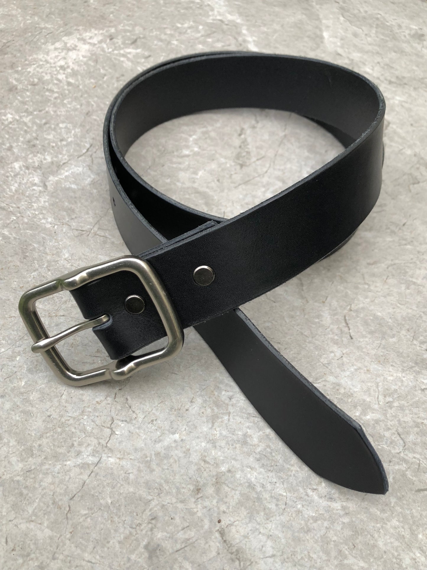 Utah - Black Leather Belt