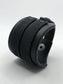 Cork Leather / Leather Hybrid Cuff Bracelet - Matt Black