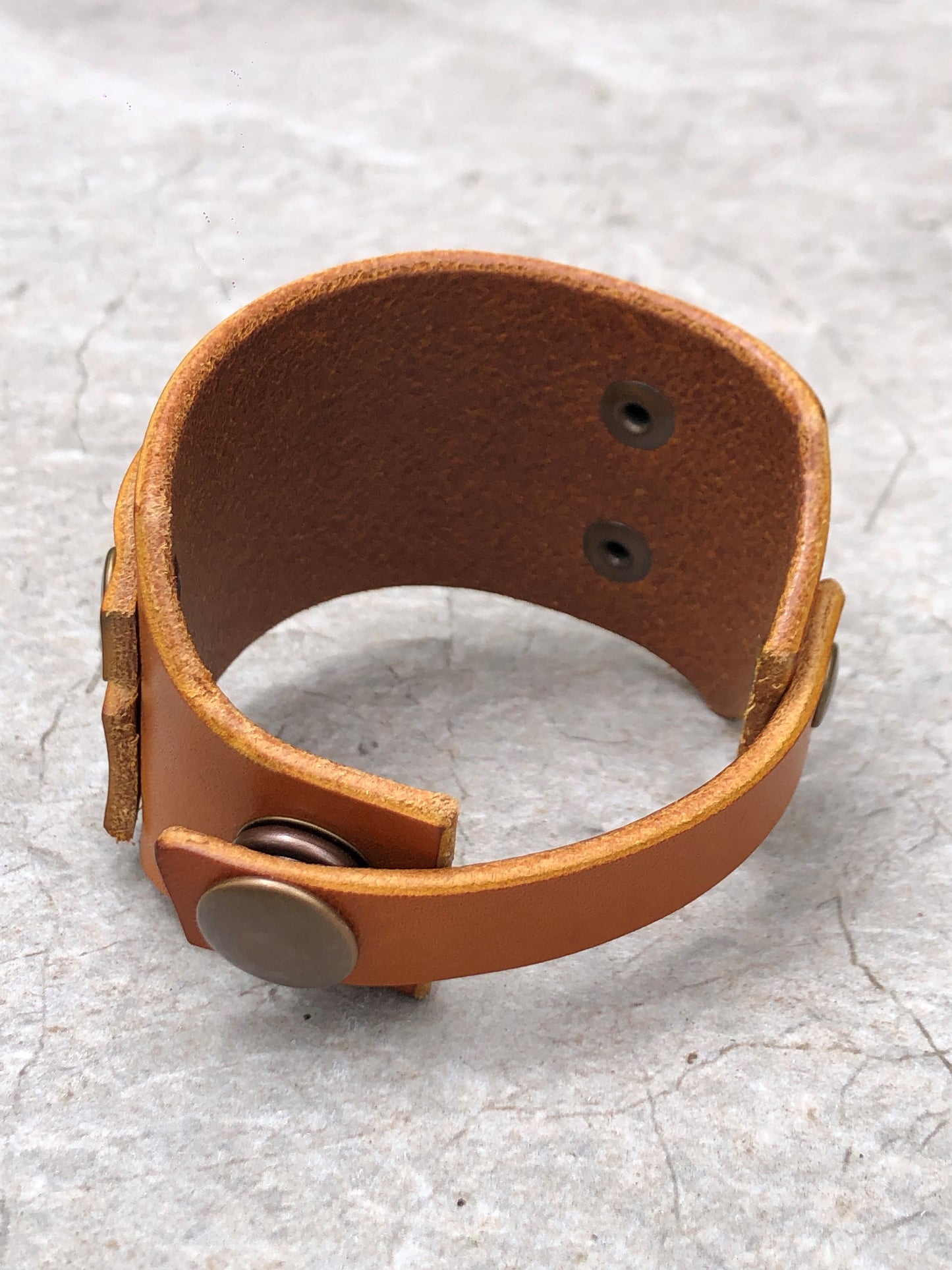 Achilles - Distressed Leather Cuff / Bracelet